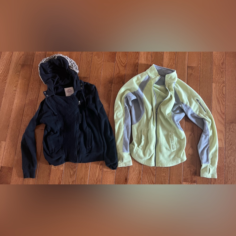 SO Women's Black and Light Green Jackets